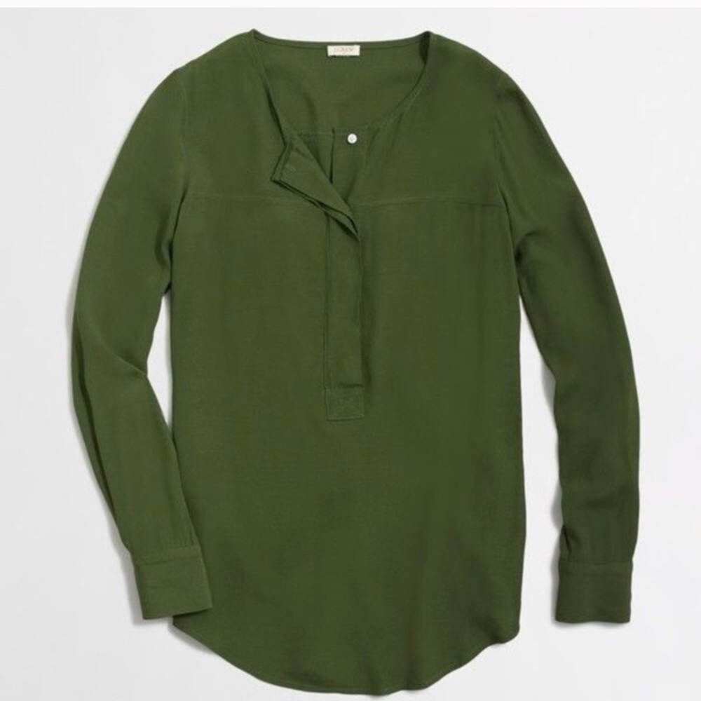 J Crew Henley Green Tunic